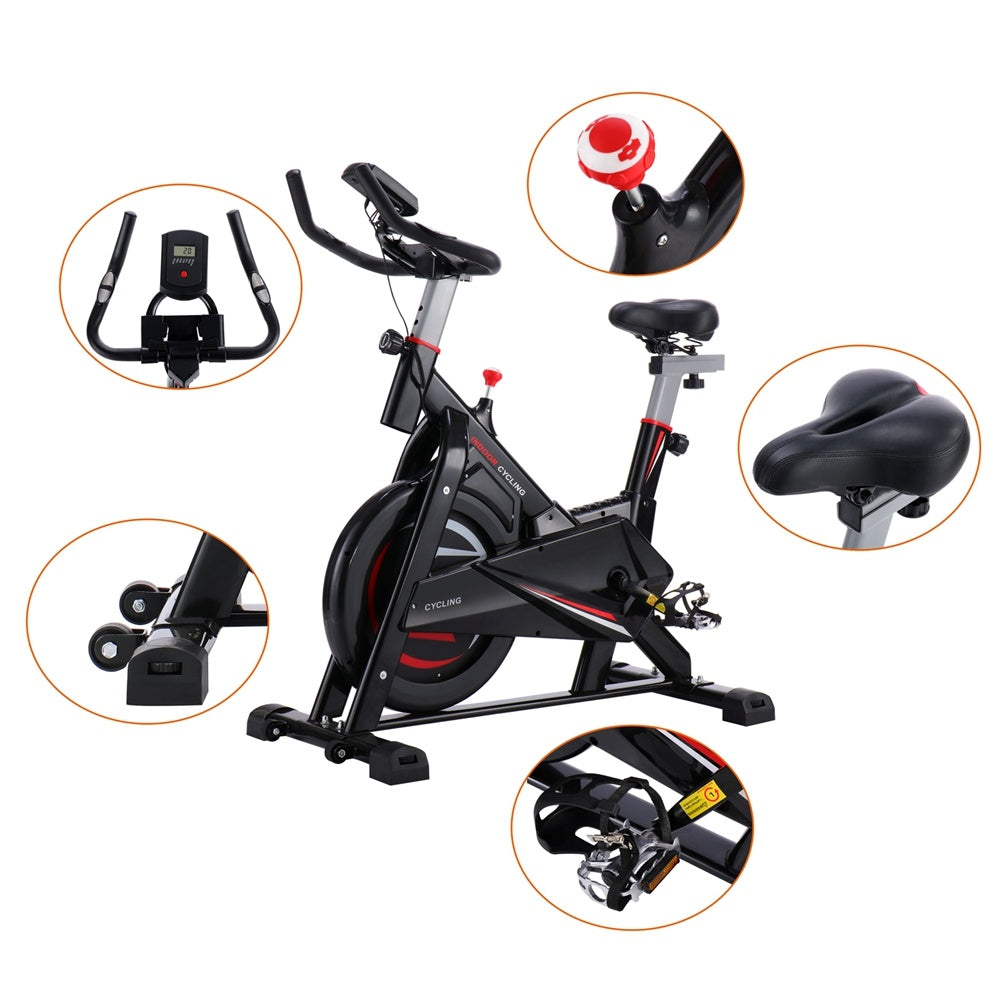 Gym Fitness Indoor Cycling Trainer Quiet Stationary Spinning Bike with