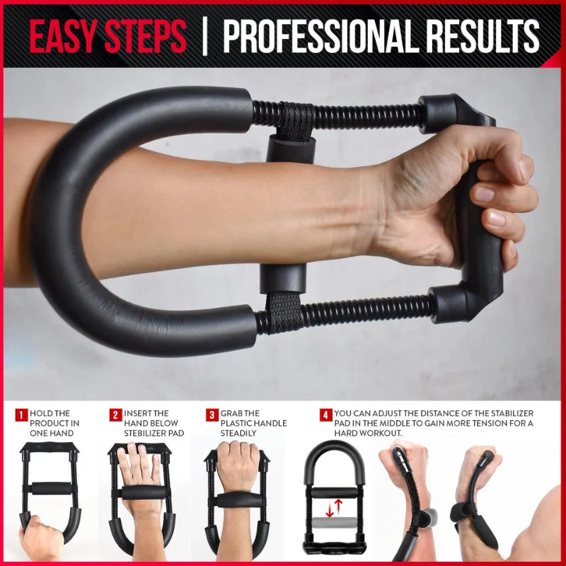 Adjustable Forearm Hand Trainer Wrist Exercises Force Power